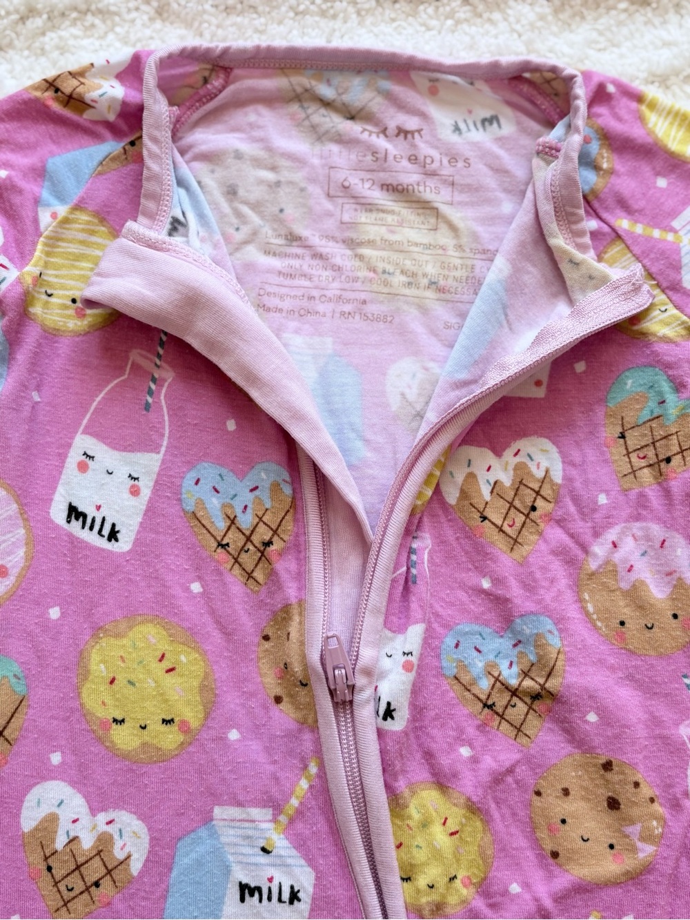 Little Sleepies Zippy Pajamas - Picture 3 of 3